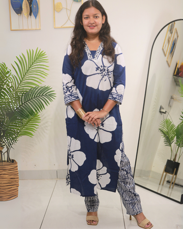Midnight Floral Cotton Co-ord Set