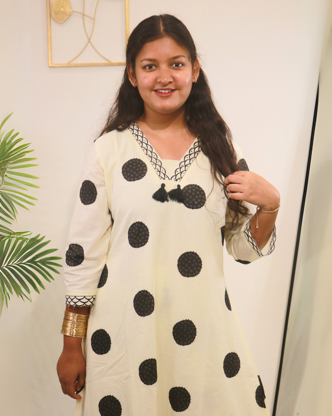 Polka Chic Cotton Co-ord Set