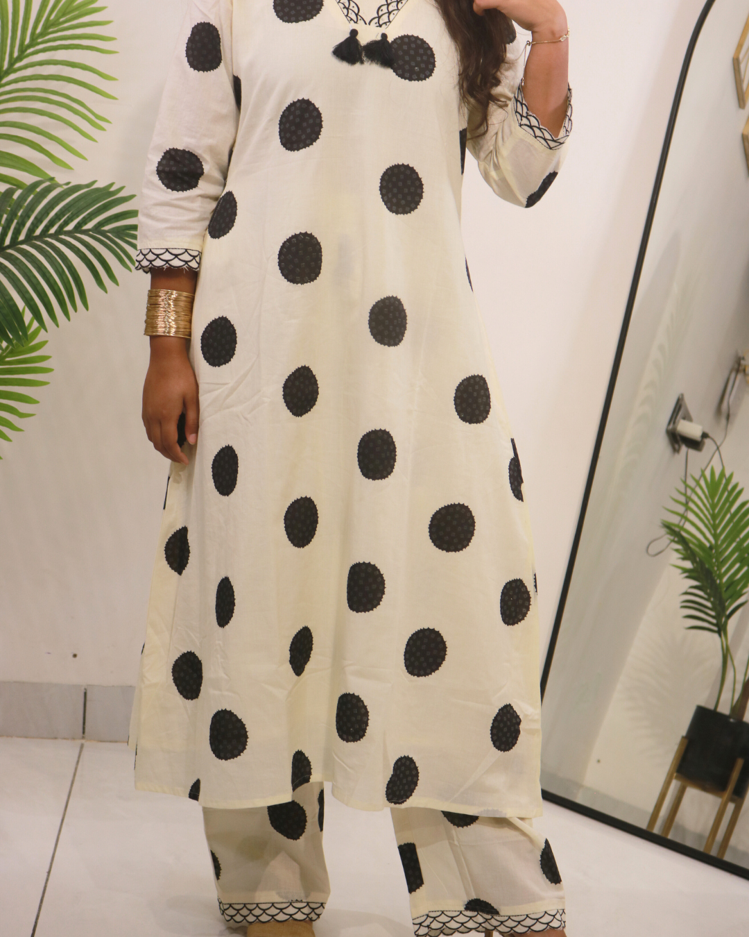 Polka Chic Cotton Co-ord Set