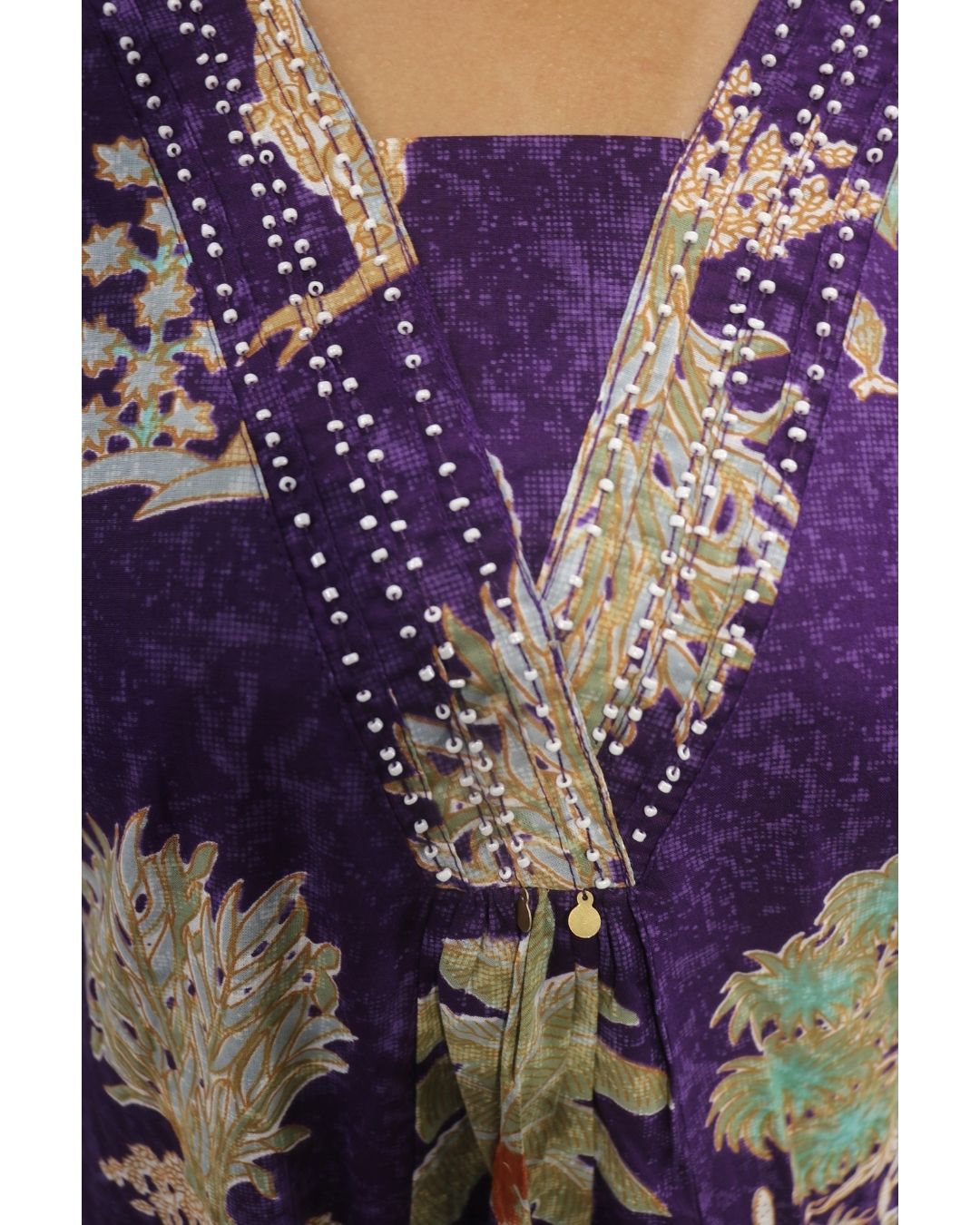 Purple Paradise Cotton Co-ord Set